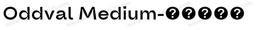 Oddval Medium字体转换
